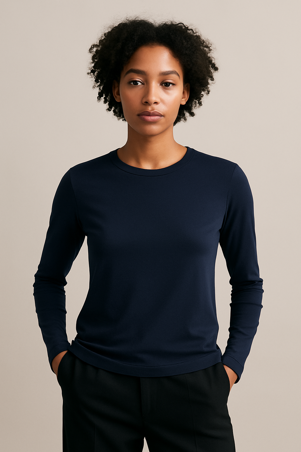 Zoe | Long Sleeve Jersey Top
